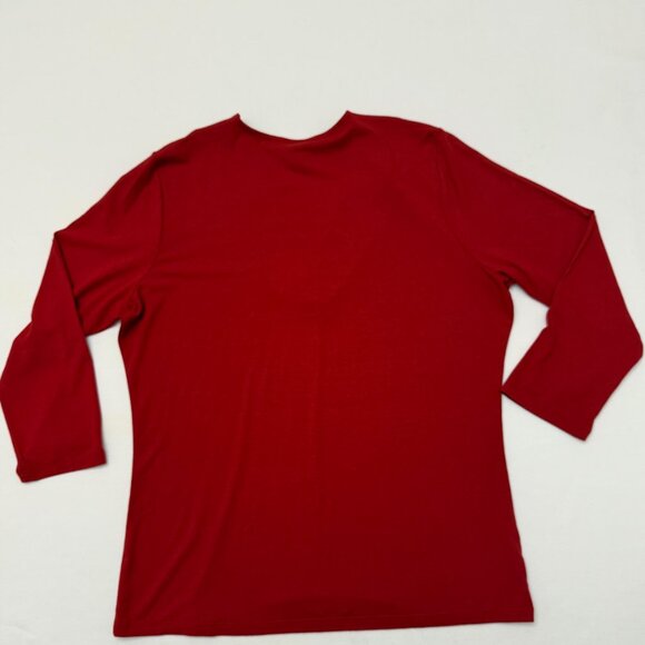 Pre-Owned Ann Taylor Women's V-Neckline 3/4-Sleeve Knit Top SZ Large - Picture 4 of 5